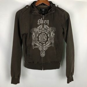 Obey Medium Brown Full Zip
